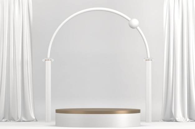 The Stage podium for products decoration suitable 3D rendering