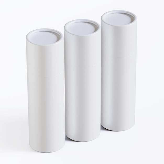 three white cups with the word quot three quot on them
