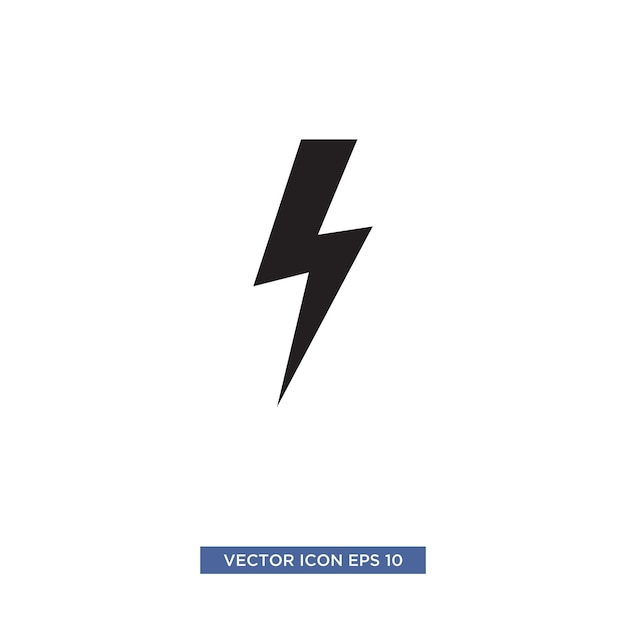 Thunderbolt icon vector illustration template