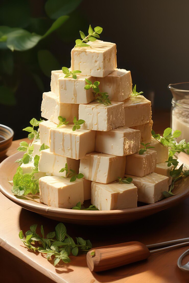 tofu paneer cheese cubes burfi kaju katali barfi feta