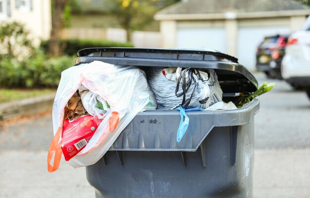trashlittered urban street a symbol of environmental pollution and the urgent need for a sustainab