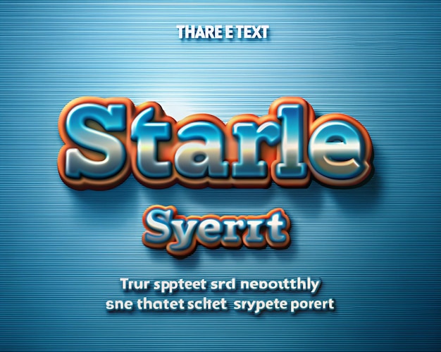 Type Text Style Effect
