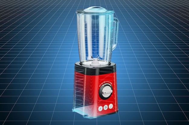 visualization 3d cad model of blender blueprint 3d rendering
