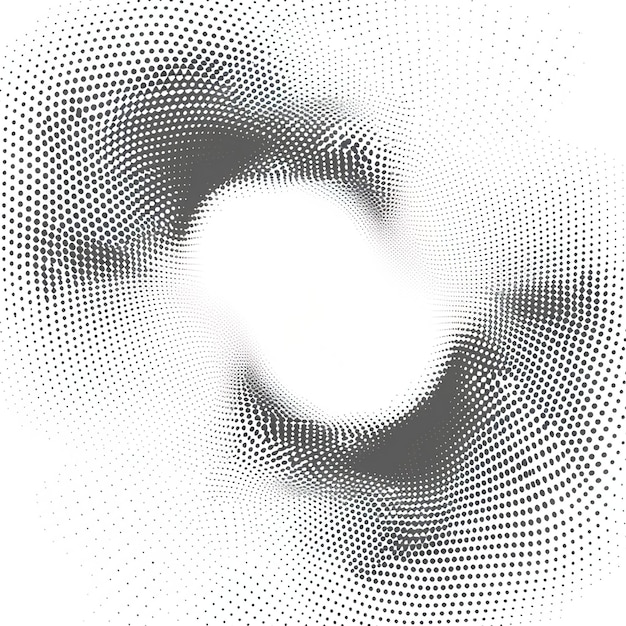 Warp of space Abstract gradient halftone background