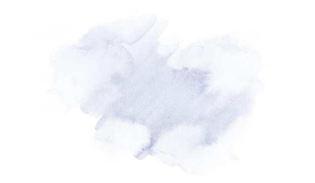 Watercolor washes stain strokes of blue lilac paint Illustration isolated object from the WEDDING FLOWERS collection For decoration and design decor and background