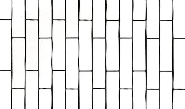 White brick wall. Background with white ceramic tiles. Space for text.