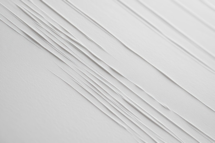 Fotoğraf white paper texture background white lines minimalist