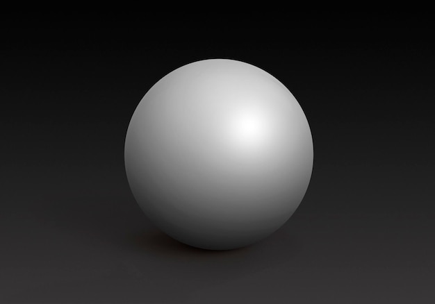 white spheres isolated on black background 3d render