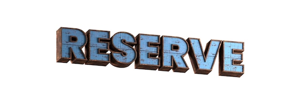word 3d rusted metal textured letters
