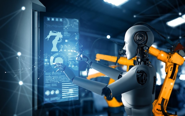 Xai mechanized industry robot and robotic arms for assembly in factory production