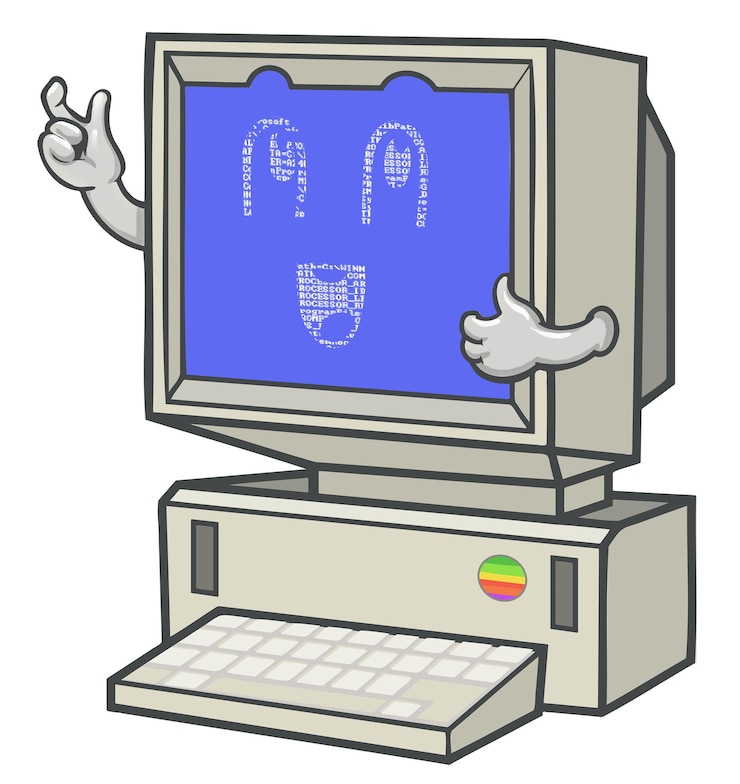 Fotoğraf y2k computer cartoon png sticker transparent background