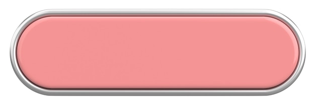 3d button empty button 3d illustration