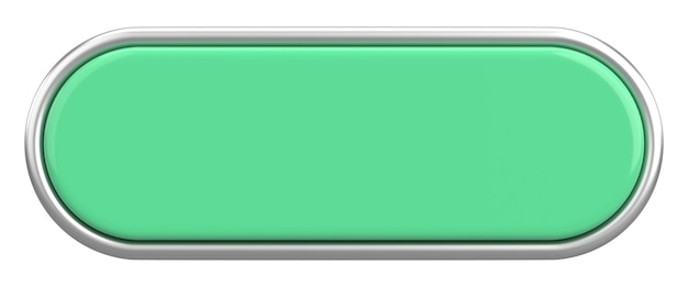 3d button empty button 3d illustration
