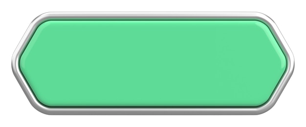3d button empty button 3d illustration