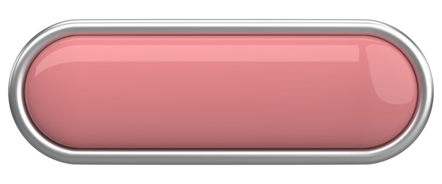 3d button empty button 3d illustration