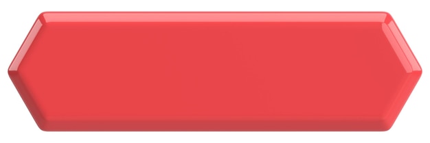 3d button empty button 3d illustration