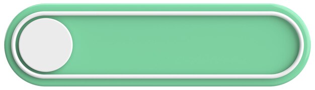 3d button empty button 3d illustration