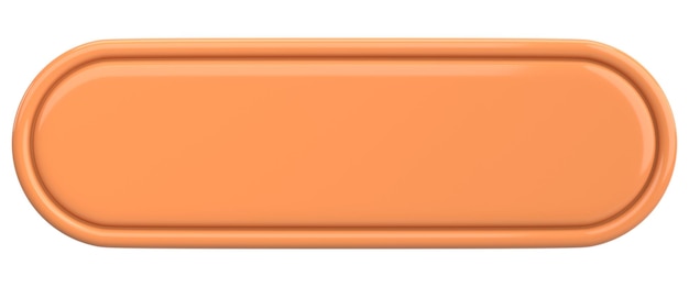 3d button empty button 3d illustration
