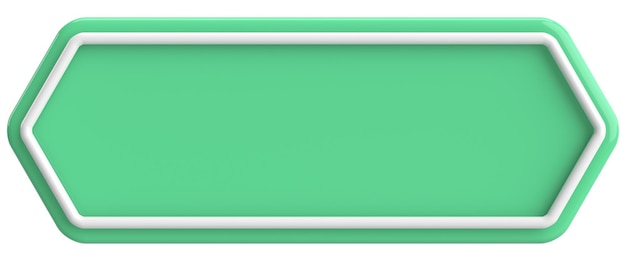 3d button empty button 3d illustration