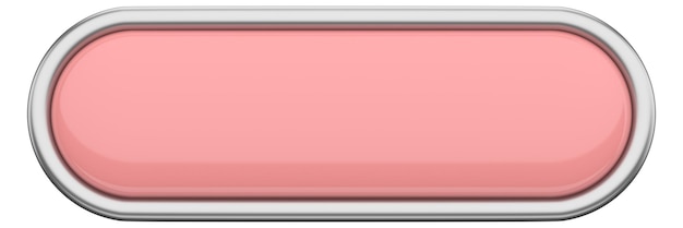 3d button empty button 3d illustration