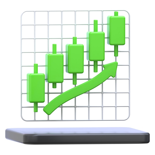 3d icon bull market 3d illustration 3d element 3d rendering graphic elements design element