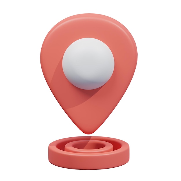 3D Location Map Pin