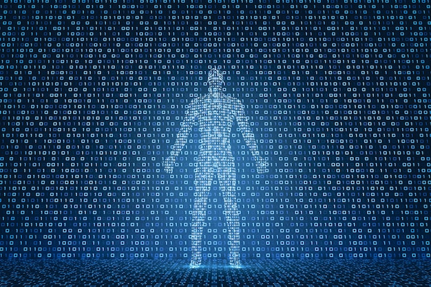 3D-malli juoksevasta digitaalisesta miehestä