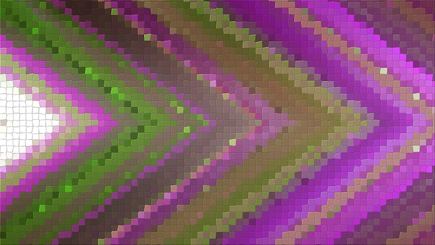 3D-mosaiikkirenderöinti, joka perustuu abstraktiin kulmakompositioon, joka koostuu paneeleista ja viivoista