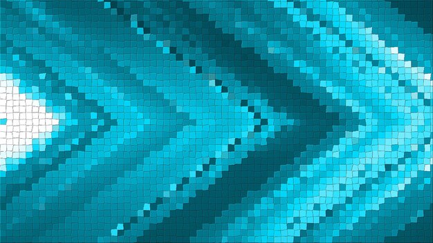 3D-mosaiikkirenderöinti, joka perustuu abstraktiin kulmakompositioon, joka koostuu paneeleista ja viivoista