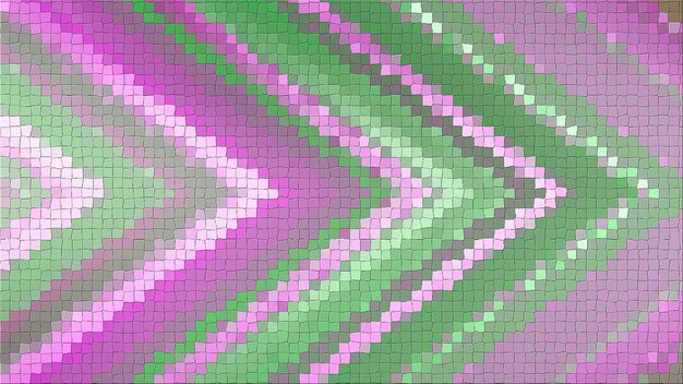 3D-mosaiikkirenderöinti, joka perustuu abstraktiin kulmakompositioon, joka koostuu paneeleista ja viivoista
