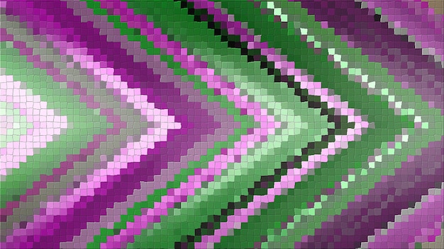 3D-mosaiikkirenderöinti, joka perustuu abstraktiin kulmakompositioon, joka koostuu paneeleista ja viivoista