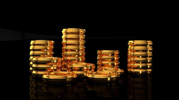 3D RENDER GOLD COIN