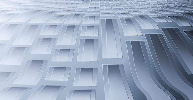 3D rendered silvery striped texture background with orderly arrangement
