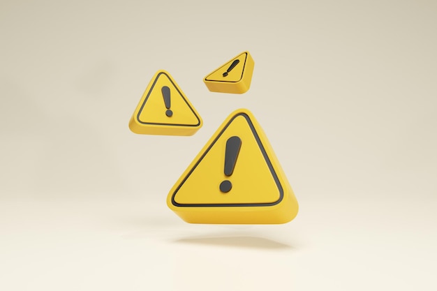 3d rendering background safety icon symbol security safety first yellow perspective set