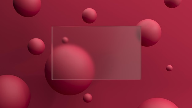 3d rendering of astrbact minimal geometric background with objects