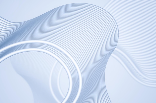 3D rendering of silver white beautiful line texture texture background