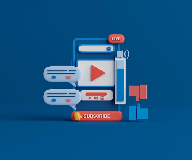 3d rendering video streaming application on smartphone