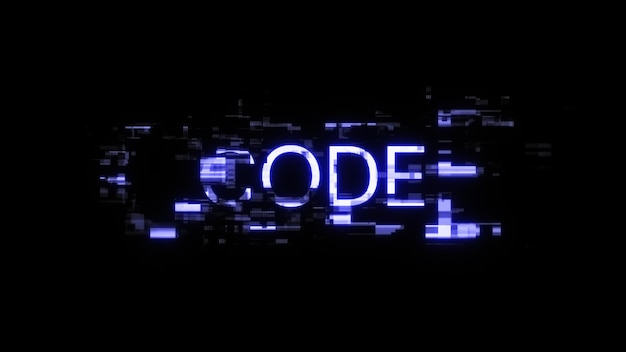 3d-renderöintikooditeksti, jossa on näytöllä teknisiä häiriöitä