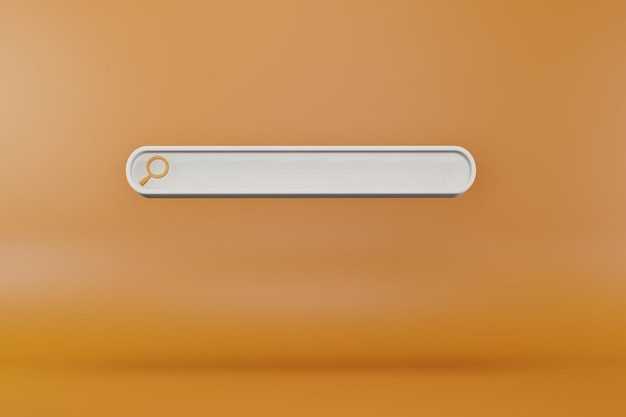 3d search bar icon design illustrator Searching bar for website