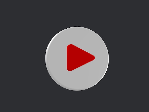 3d Video or audio Play Icon image