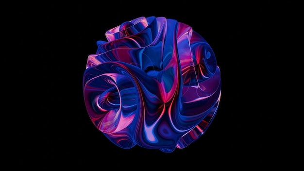A 3D glass abstract form background presenting a sleek and contemporary visual backdrop