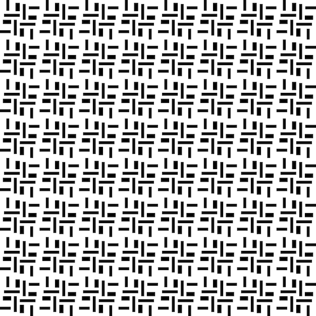A black and white woven pattern with a cross section.