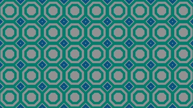a blue and green pattern on a dark blue background.