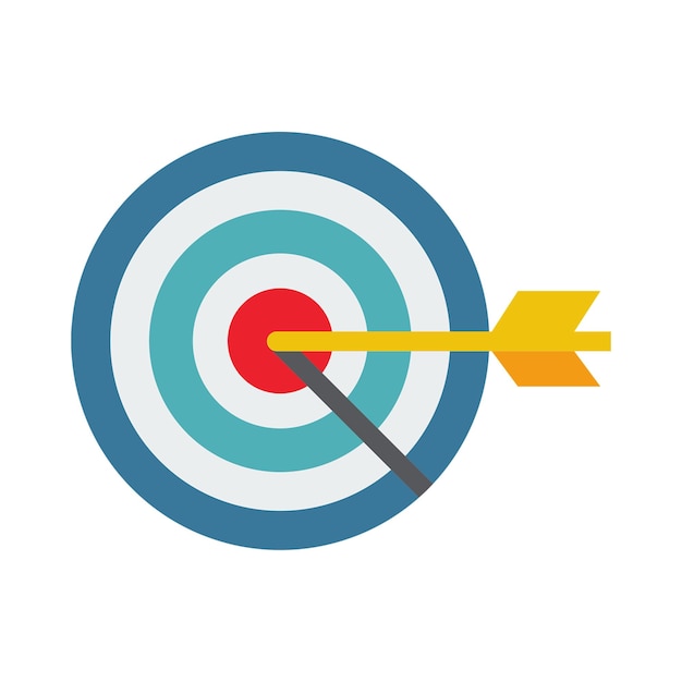 a blue and white arrow pointing to the right of a arrow