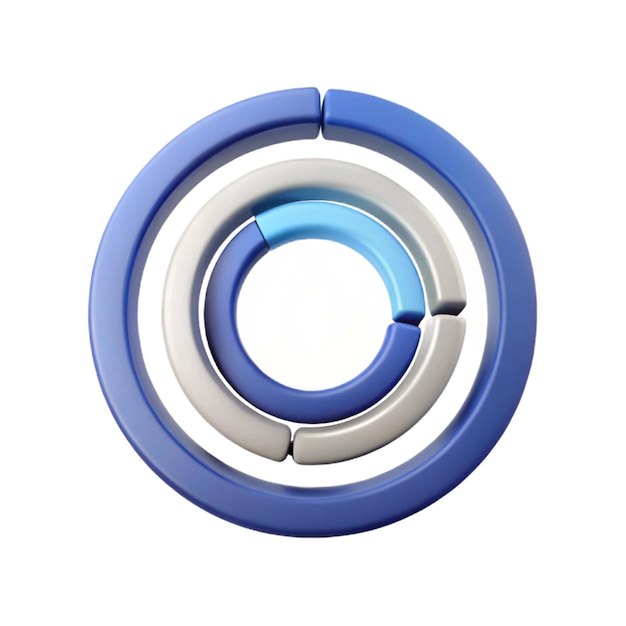 a blue and white superhero logo with a blue and white design