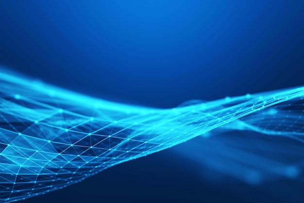 A blue background with a blue background and a blue background with white line that says technology