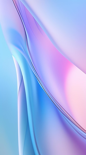 A close up of a cell phone with a curved screen generative ai