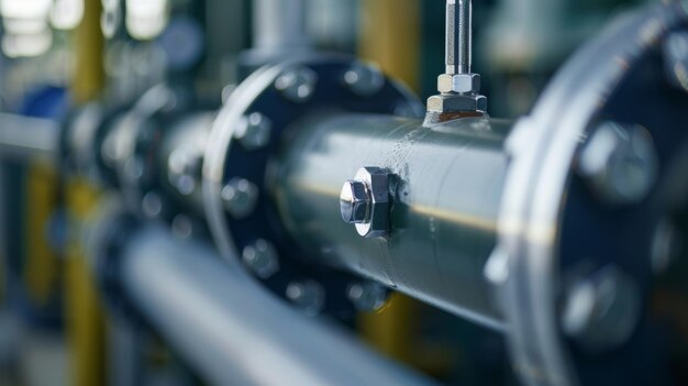 A closeup of a ane capture filter designed to remove impurities from the gas before it is used for