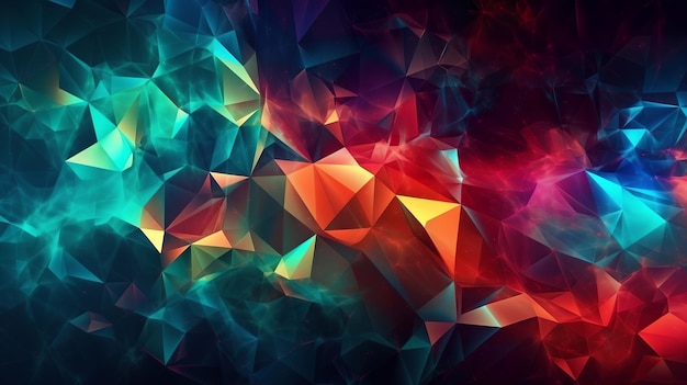A colorful, abstract, geometric, triangle, background, pattern, color, background, hd wallpaper