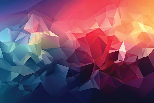 A colorful background with a triangle design in the center.